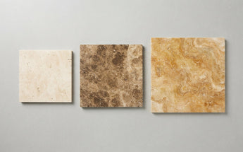 Mixed (Ivory + Noce + Gold) Travertine Tile