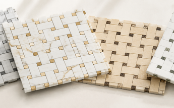 Marble Basketweave Tile