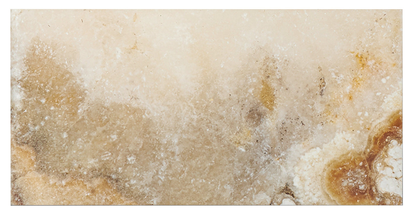 Antico Onyx Travertine 12’’ X 24’’ Tile Filled & Honed/Filled & Polished Filled & Polished / 1 Sheet Wall Tile