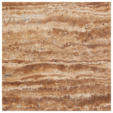 Noce Exotic Travertine Vein-Cut 18’’ X 18’’ Tile Brushed & Unfilled/Filled & Honed/Filled & Polished Brushed & Unfilled