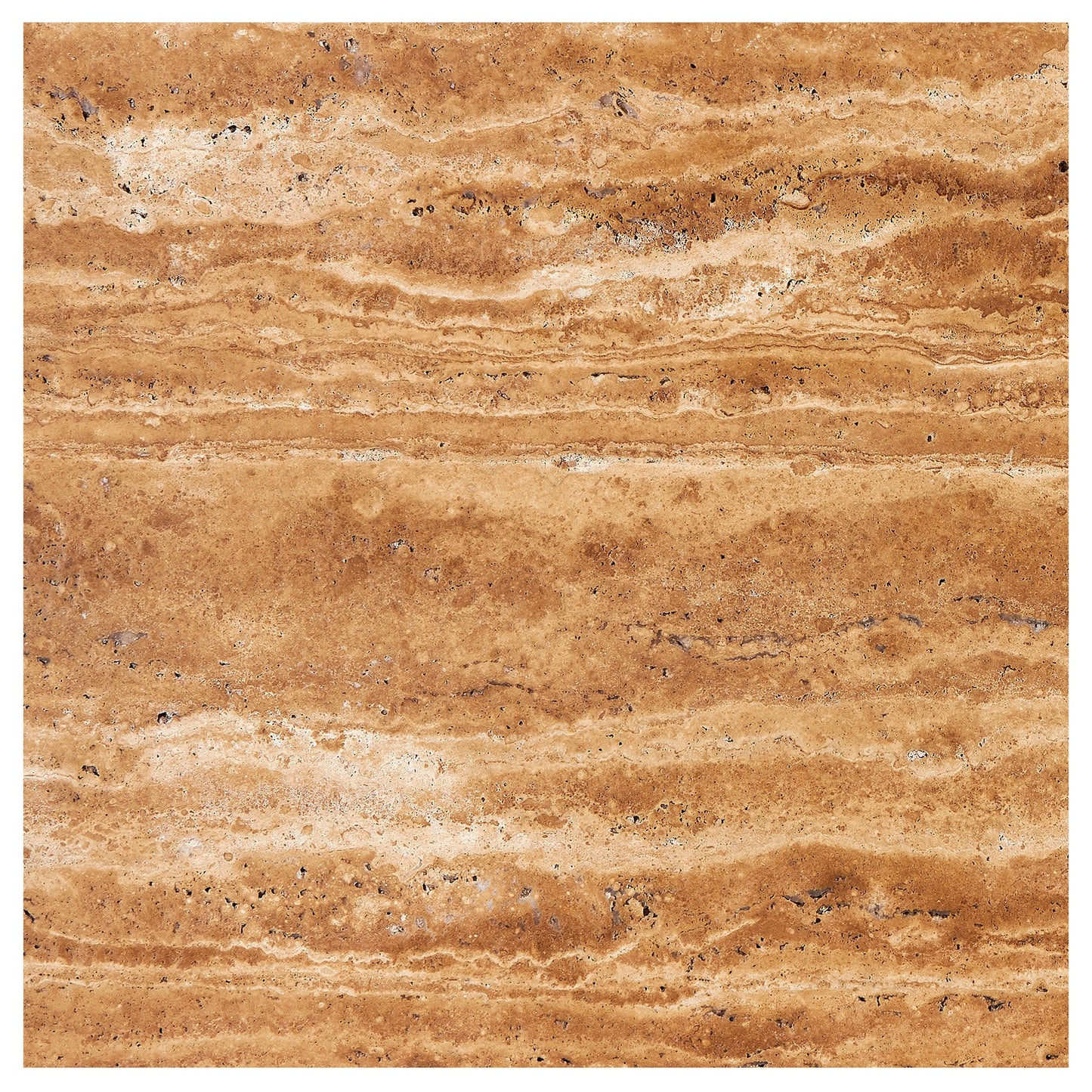 Noce Exotic Travertine Tile - 18x18 Vein-Cut