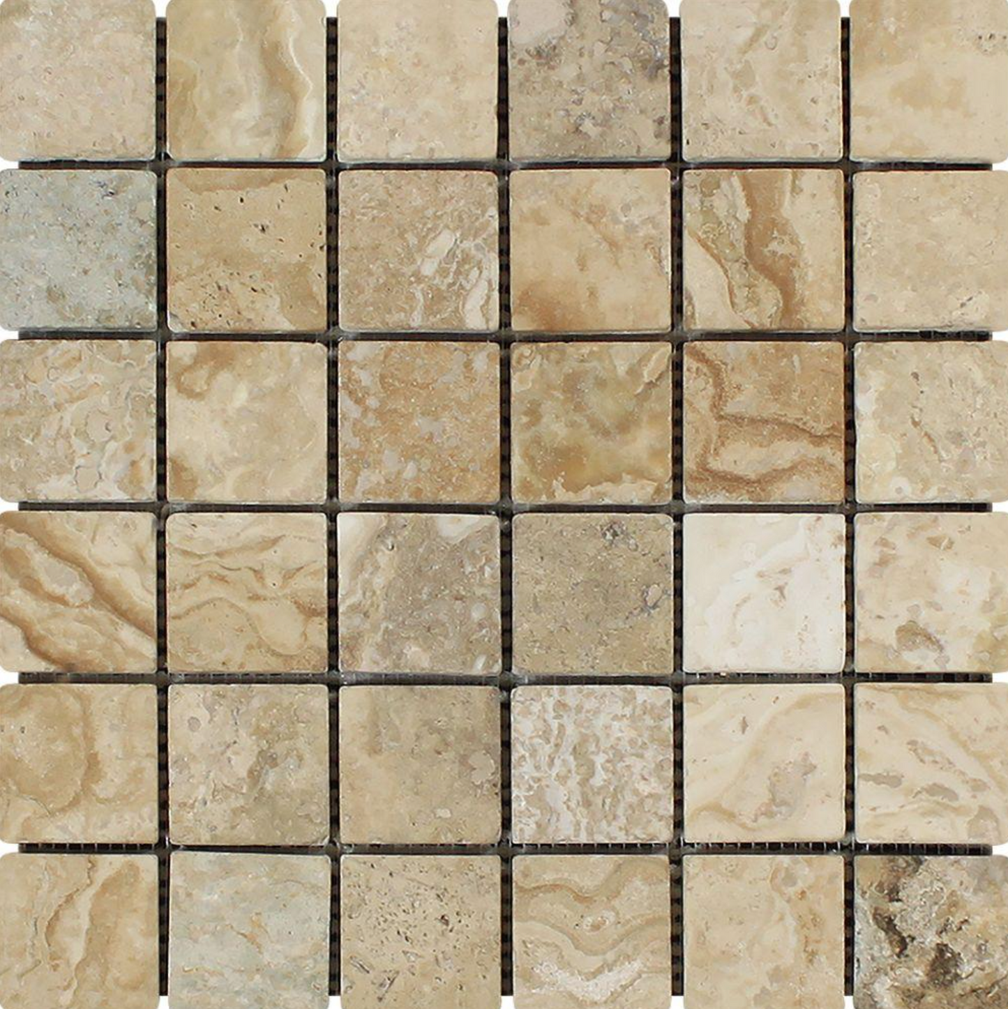 Philadelphia Travertine 2’’ X 2’’ Mosaic Tumbled Wall Tile