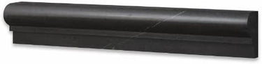 Absolute Black Granite 2’’ X 12’’ Single-Step Chair Rail Trim Polished Wall Tile