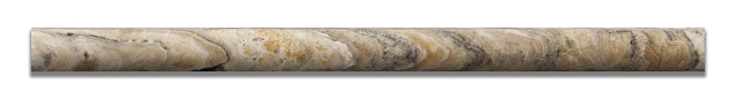 Antico Onyx Travertine 3/4’’ X 12’’ Bullnose Liner Honed Liner