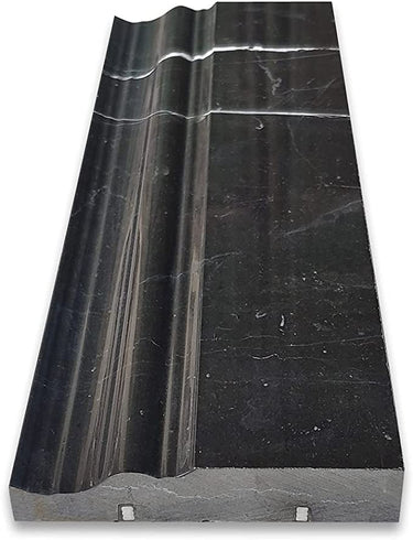 Absolute Black Granite 4-3/4’’ X 12’’ Baseboard Trim Polished Wall Tile