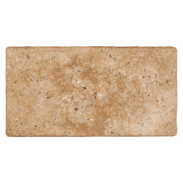 Walnut Travertine 6’’ X 12’’ Tile Tumbled/Filled & Honed Wall Tile