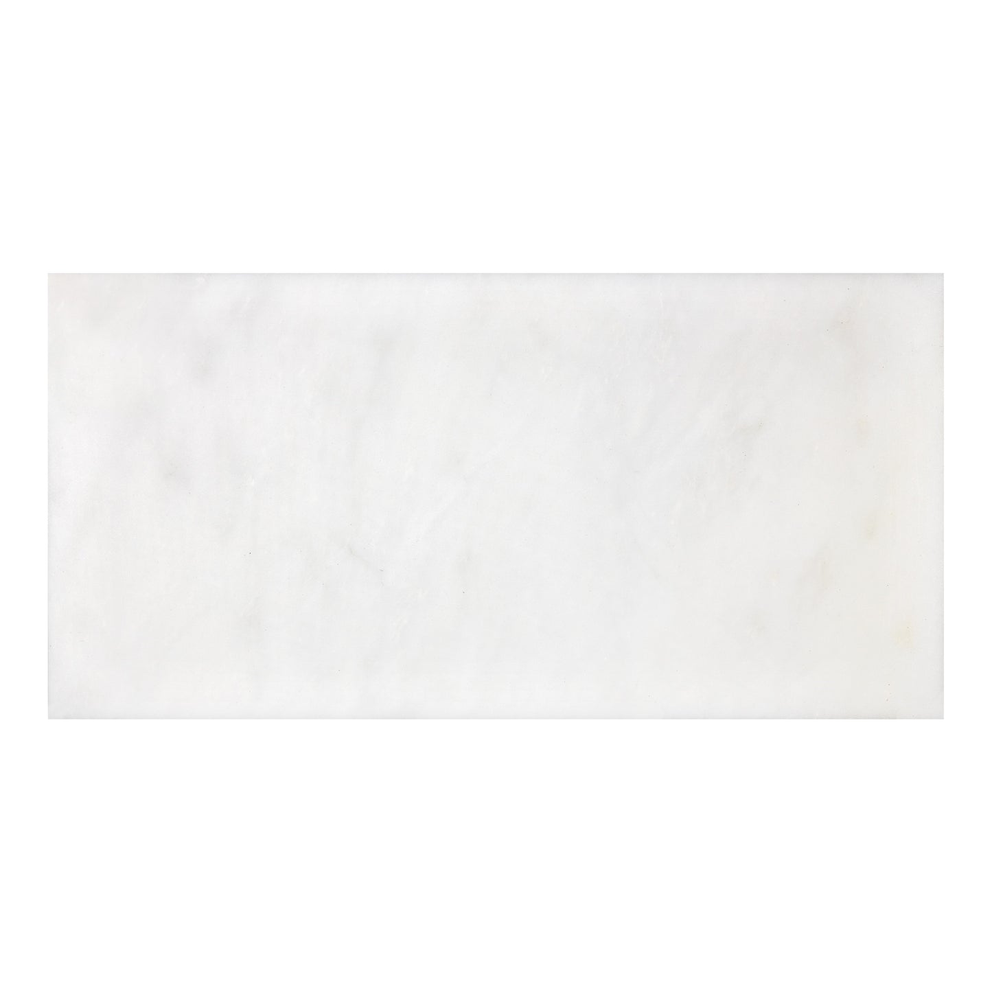 Afyon White Marble 12’’ X 24’’ Tile (Micro-Beveled) Polished Wall Tile