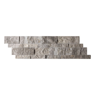 Atlantic Gray Marble Ledger-Panel Split-Faced Wall Tile