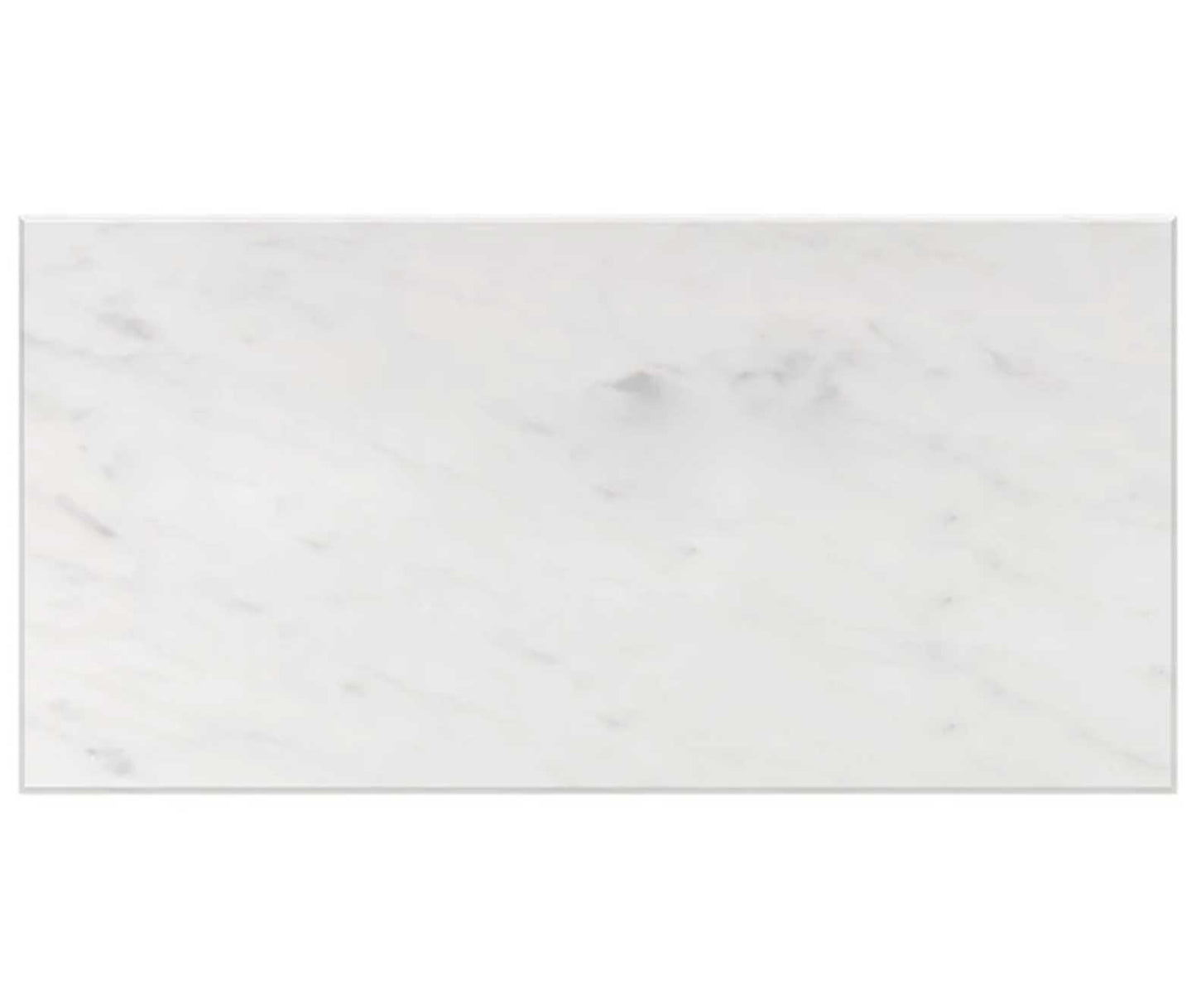 Bianco Carrara White Marble 6’’ X 12’’ Tile Micro-Beveled Wall Tile
