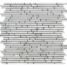 Bianco Carrara White Marble Bamboo Sticks Mosaic Wall Tile