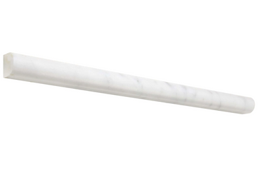 Bianco Carrara White Marble 3/4 X 12 Bullnose Liner Liner