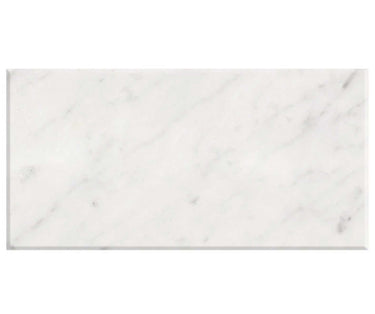 Bianco Carrara White Marble 3 X 6 Tile Micro-Beveled Wall Tile