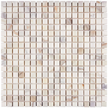 Calacatta Gold Marble 5/8’’ X 5/8’’ Mosaic Wall Tile