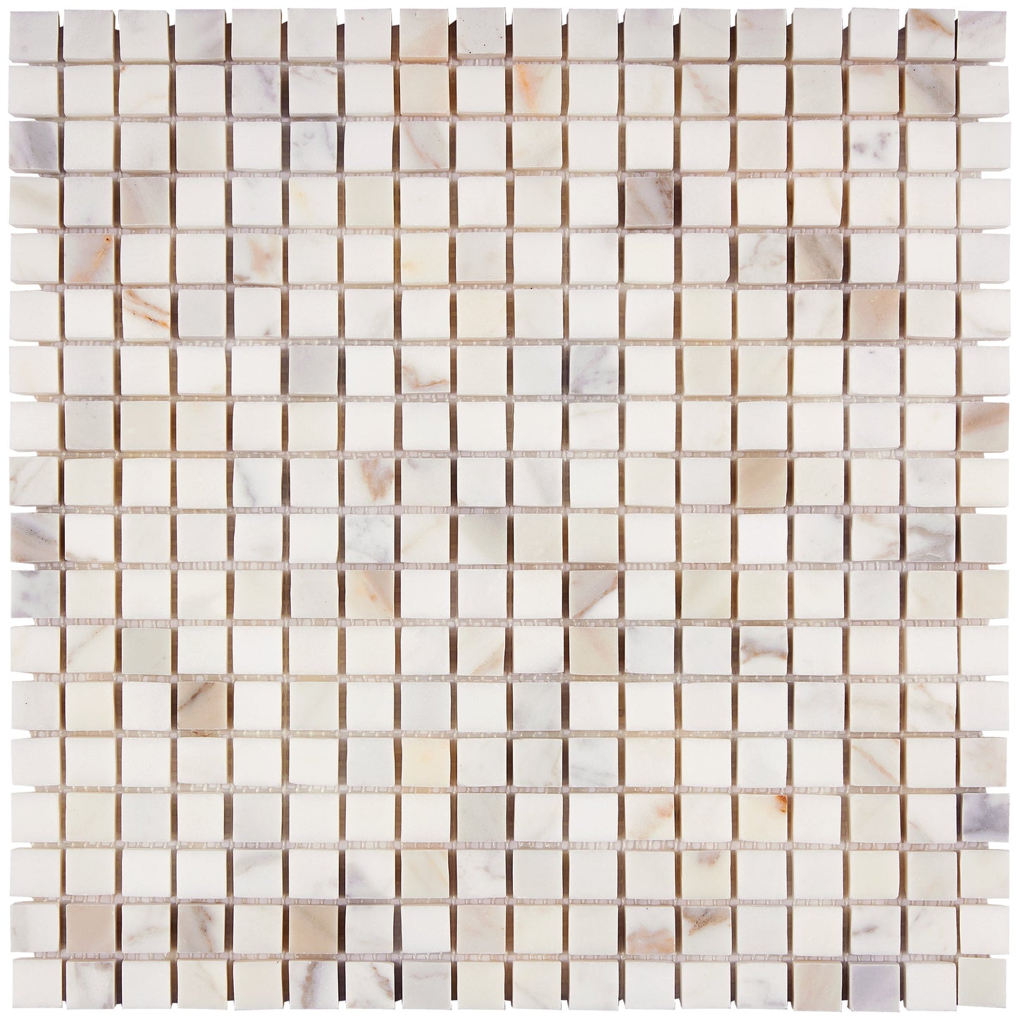Calacatta Gold Marble 5/8’’ X 5/8’’ Mosaic Wall Tile