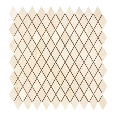 Crema Marfil Marble 1’’ X 2’’ Diamond Mosaic Polished/Honed Backsplash Tile
