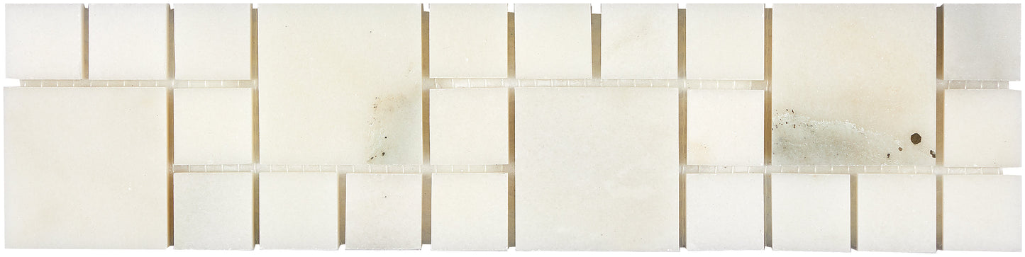 Calacatta Oliva Marble 3’’ X 12’’ Rimini Border Polished/Honed Accent & Trim Tile