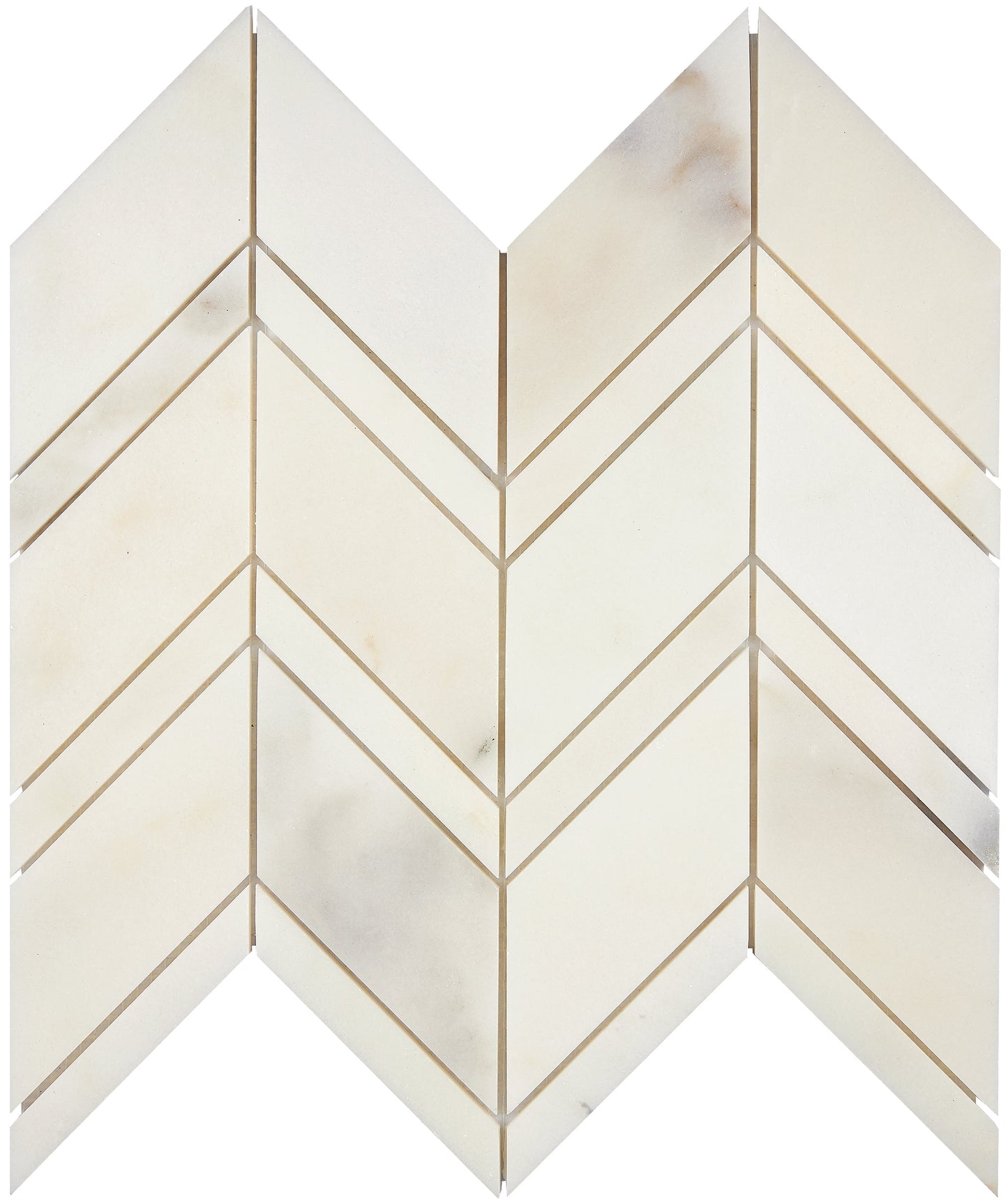 Calacatta Oliva Marble Chevron Mosaic Polished/Honed Backsplash Tile