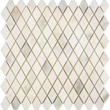 Calacatta Oliva Marble Diamond Mosaic Polished/Honed Backsplash Tile
