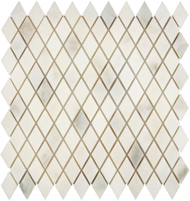 Calacatta Oliva Marble Diamond Mosaic Polished/Honed Backsplash Tile