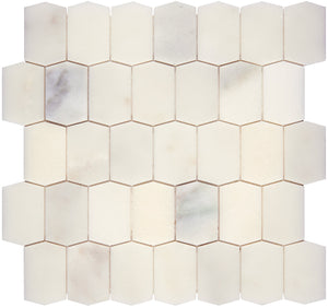 Calacatta Oliva Marble Mosaic - Picket