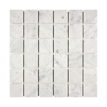 Bianco Carrara White Marble 2 X 2 Mosaic Wall Tile