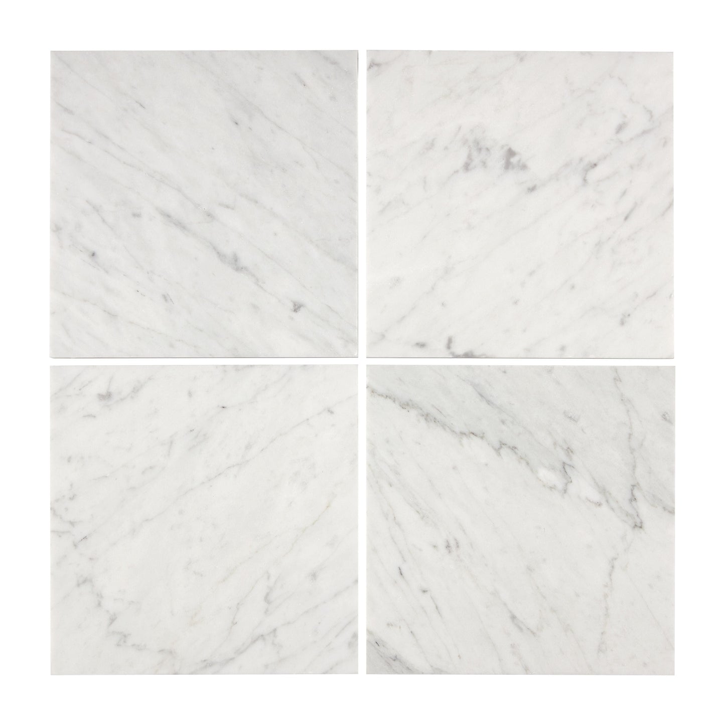 Bianco Carrara White Marble 6’’ X 6’’ Tile Micro-Beveled Wall Tile