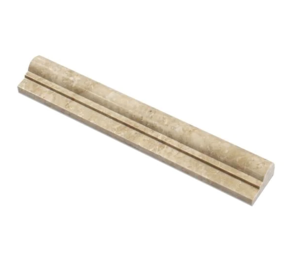 Cappuccino Marble 2’’ X 12’’ Single-Step Chair Rail Trim Single-Step Chair Rail