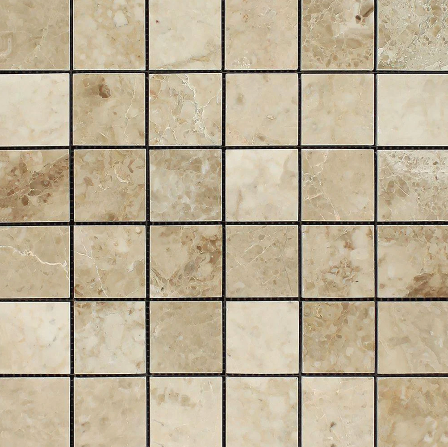 Cappuccino Marble 2’’ X 2’’ Mosaic Backsplash Tile