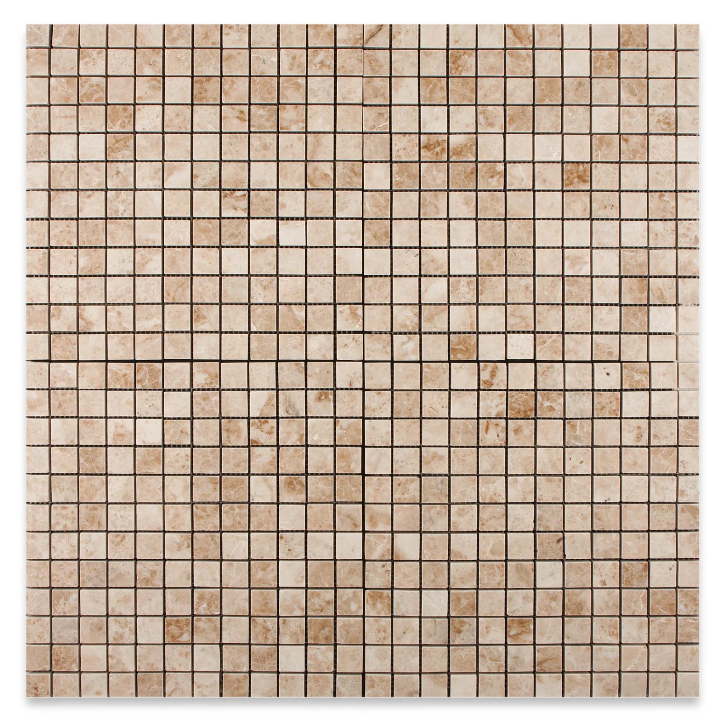 Cappuccino Marble 1’’ X 1’’ Mosaic Backsplash Tile
