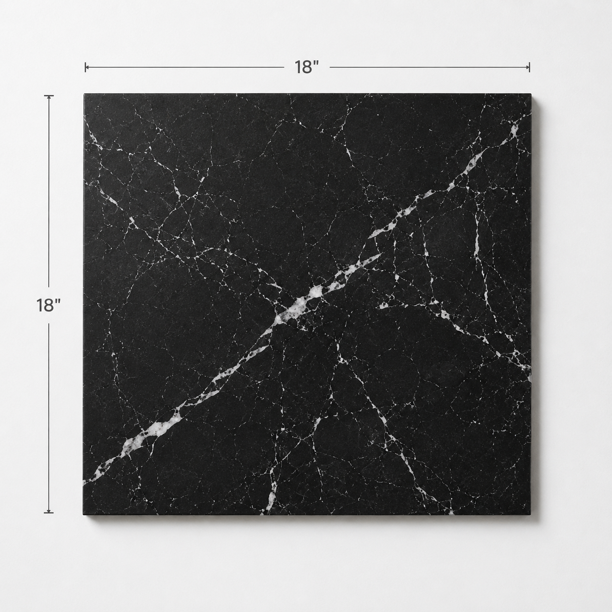Checkerboard Marble Tile - Afyon White & Nero Marquina