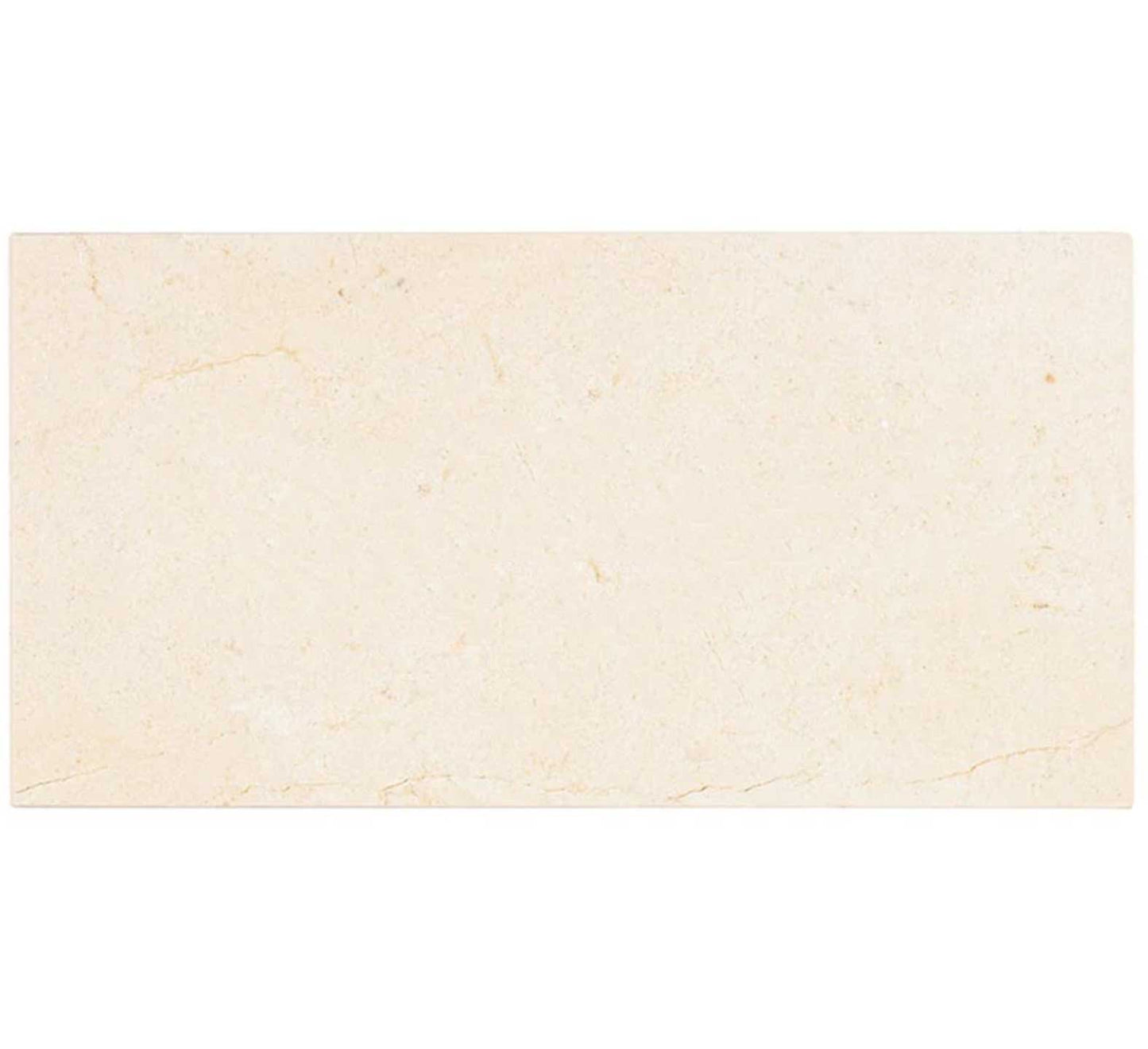 Crema Marfil Marble 12’’ X 24’’ Tile Micro-Beveled - Premium Wall Tile