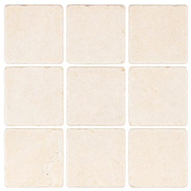 Crema Marfil Marble 4’’ X 4’’ Tile Wall Tile