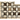 Crema Marfil Marble Florida Flower Border Corner w/ Emperador Light and Dark Dots Polished / 1 pcs. Accent & Trim Tile