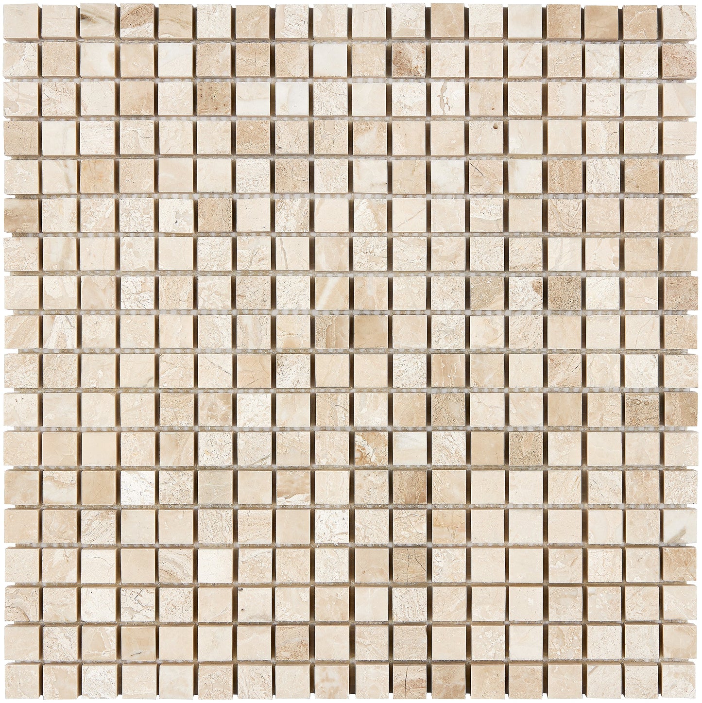 Diano Royal (Queen Beige) Marble 5/8’’ X 5/8’’ Mosaic Polished Wall Tile