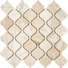 Diano Royal (Queen Beige) Marble 3’’ Arabesque Lantern Mosaic Polished Wall Tile