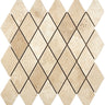 Ivory (Light) Travertine 2’’ X 4’’ Diamond Mosaic Tumbled Wall Tile