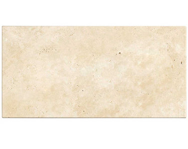 Ivory (Light) Travertine 8’’ X 16’’ Tile - (Cross-cut) Tumbled / 1 sheet Wall Tile