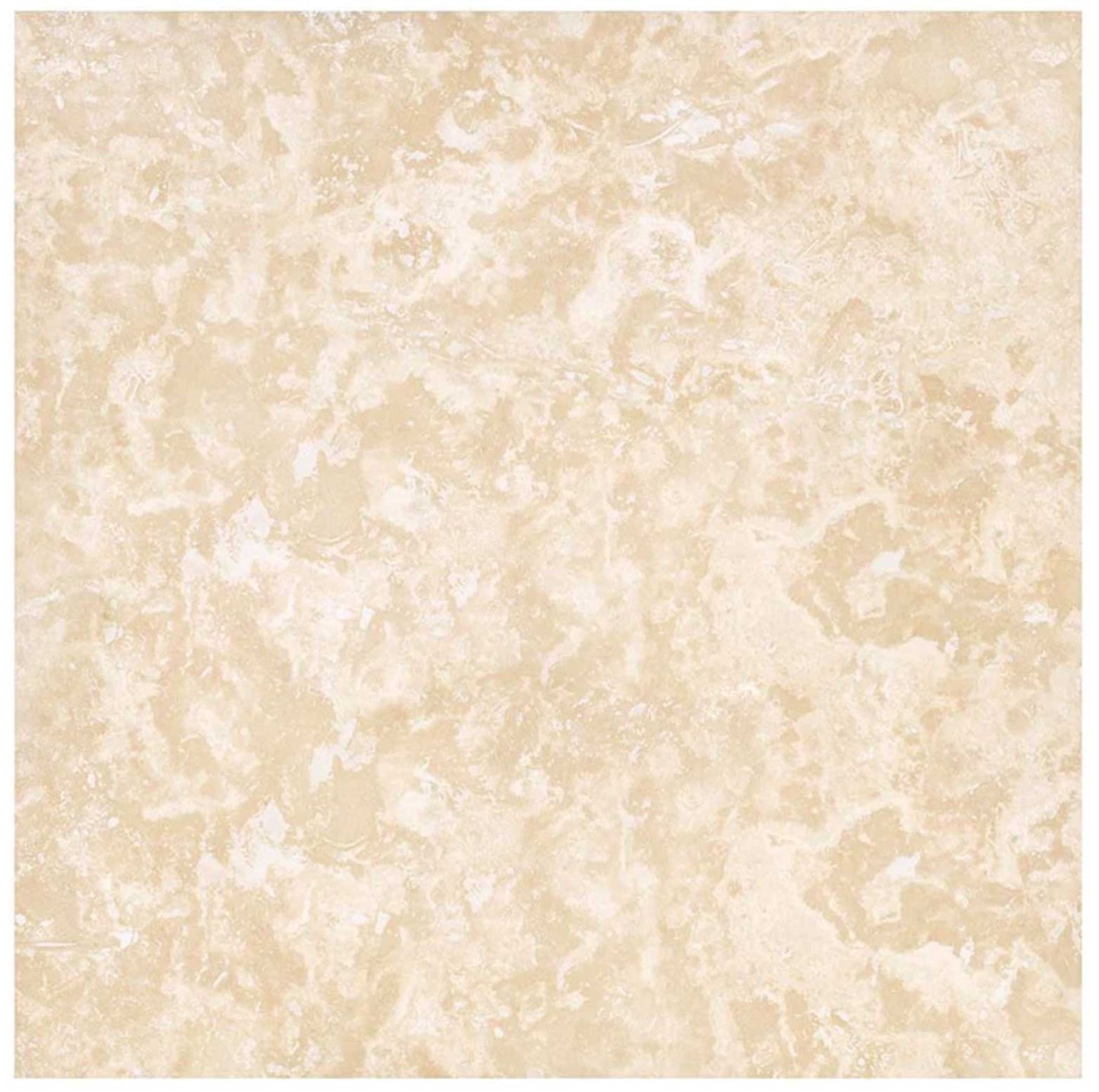 Ivory (Light) Travertine 18’’ X 18’’ Tile - (Cross-cut) Filled & Honed / 1 Sheet Wall Tile
