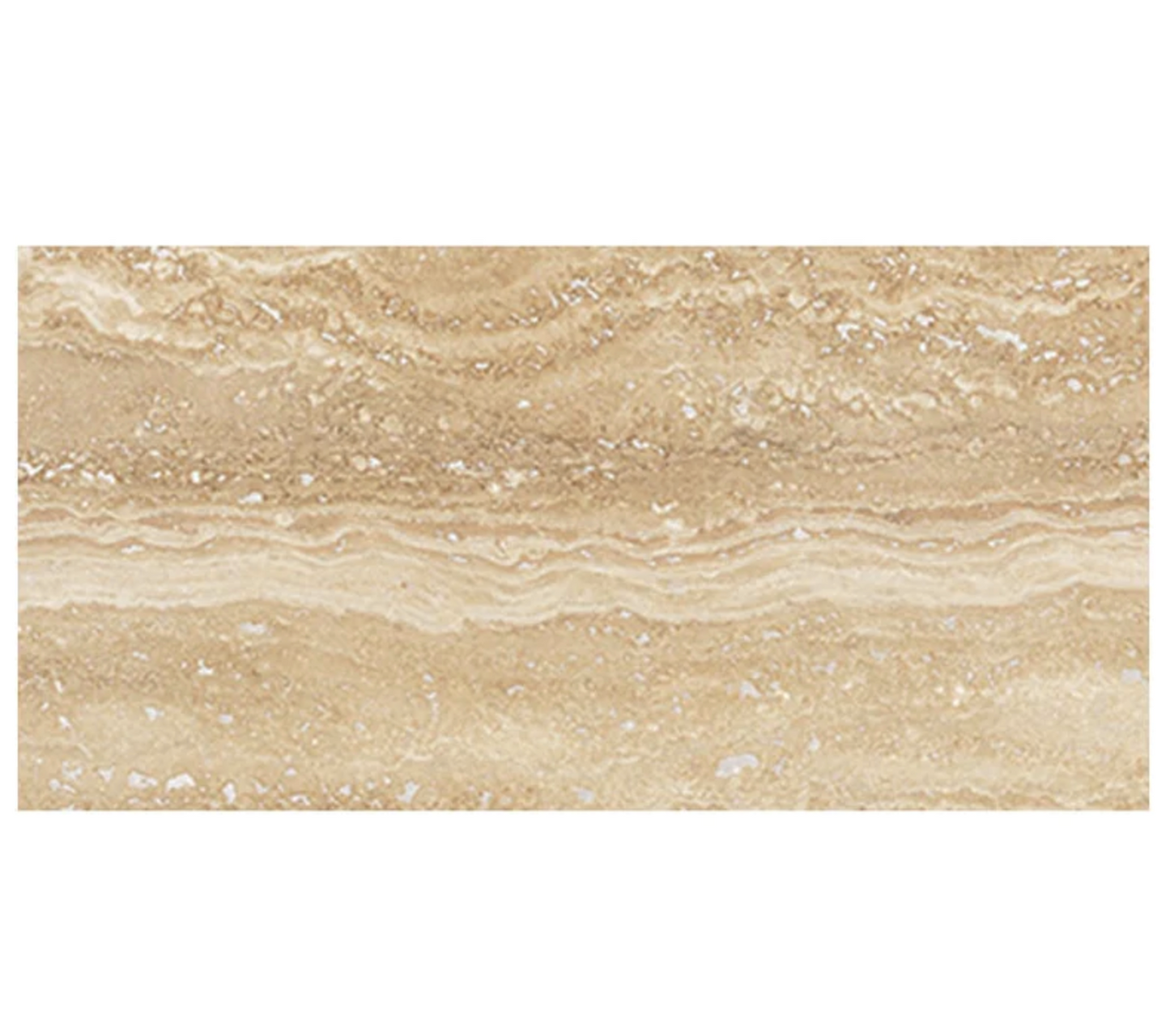 Ivory (Light) Travertine 12’’ X 24’’ Tile - (Vein-cut) Wall Tile
