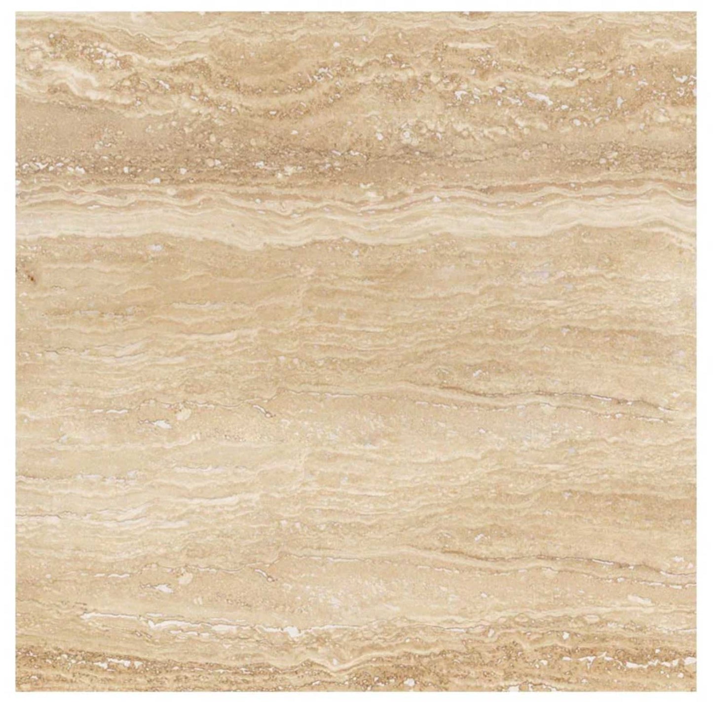 Ivory (Light) Travertine 24’’ X 24’’ Tile - (Vein-Cut) Wall Tile