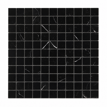 Nero Marquina Marble Mosaic - 1x1 Square