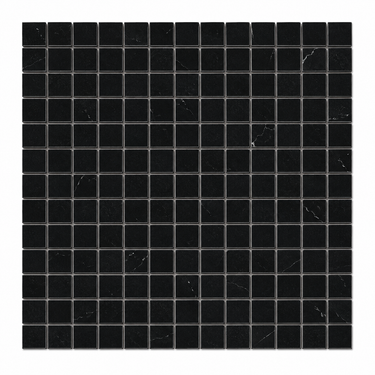 Nero Marquina Marble Mosaic - 5/8x5/8 Square