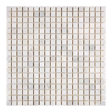 Oriental White Marble Tile - 5/8’’ X 5/8’’ Mosaic Polished/Honed Wall Tile