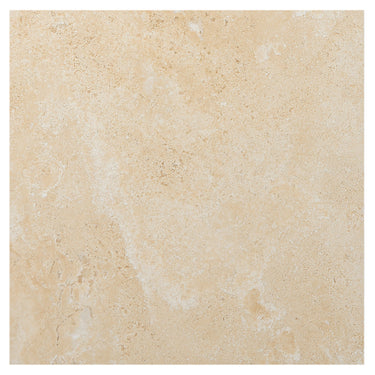 Durango Cream Travertine 24’’ X 24’’ Tile Micro-Beveled Filled & Honed Wall Tile