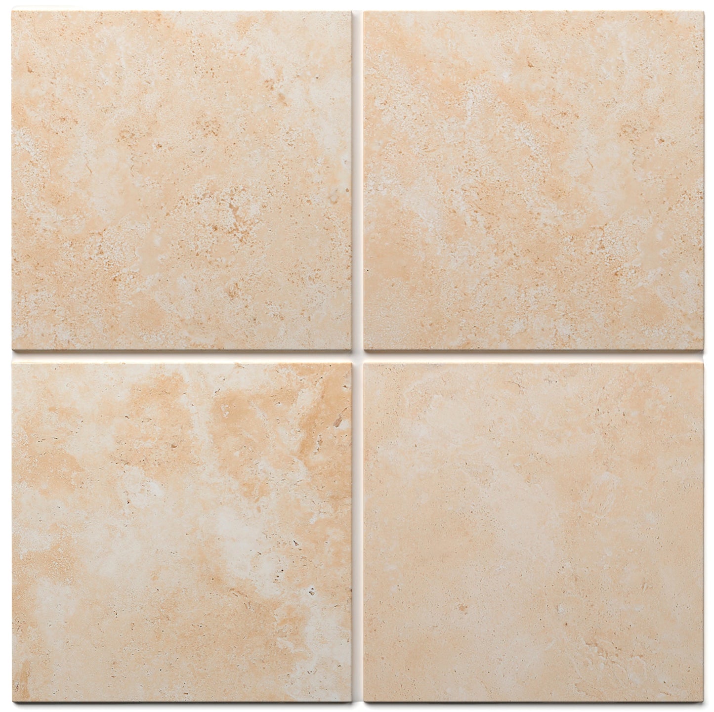 Durango Cream Travertine 6’’ X 6’’ Tile Tumbled Wall Tile