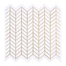 Thassos White Marble Mini Chevron Mosaic Polished/Honed Backsplash Tile