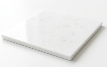 Thassos White Marble Tile, Polished finish - color and finish reference (shown: 12x12)