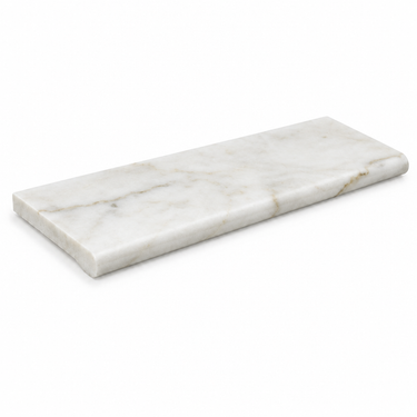 Calacatta Gold Marble Tile - 4x12 Long-Side-Bullnosed