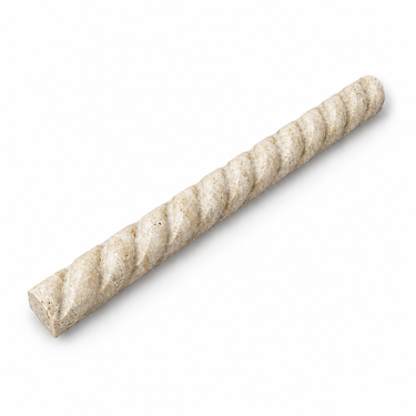 Ivory (Light) Travertine Trim - Rope Liner