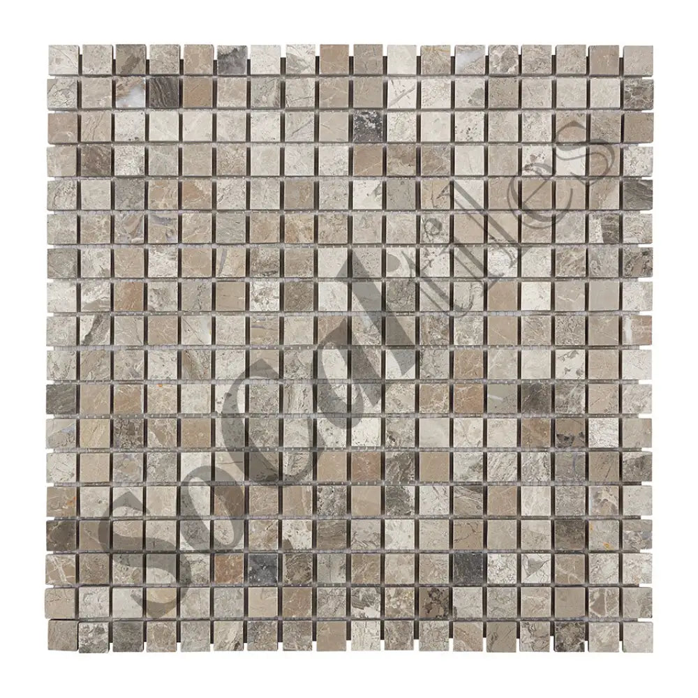 Atlantic Gray Marble 5/8’’ X 5/8’’ Mosaic Tumbled/Polished/Honed Wall Tile